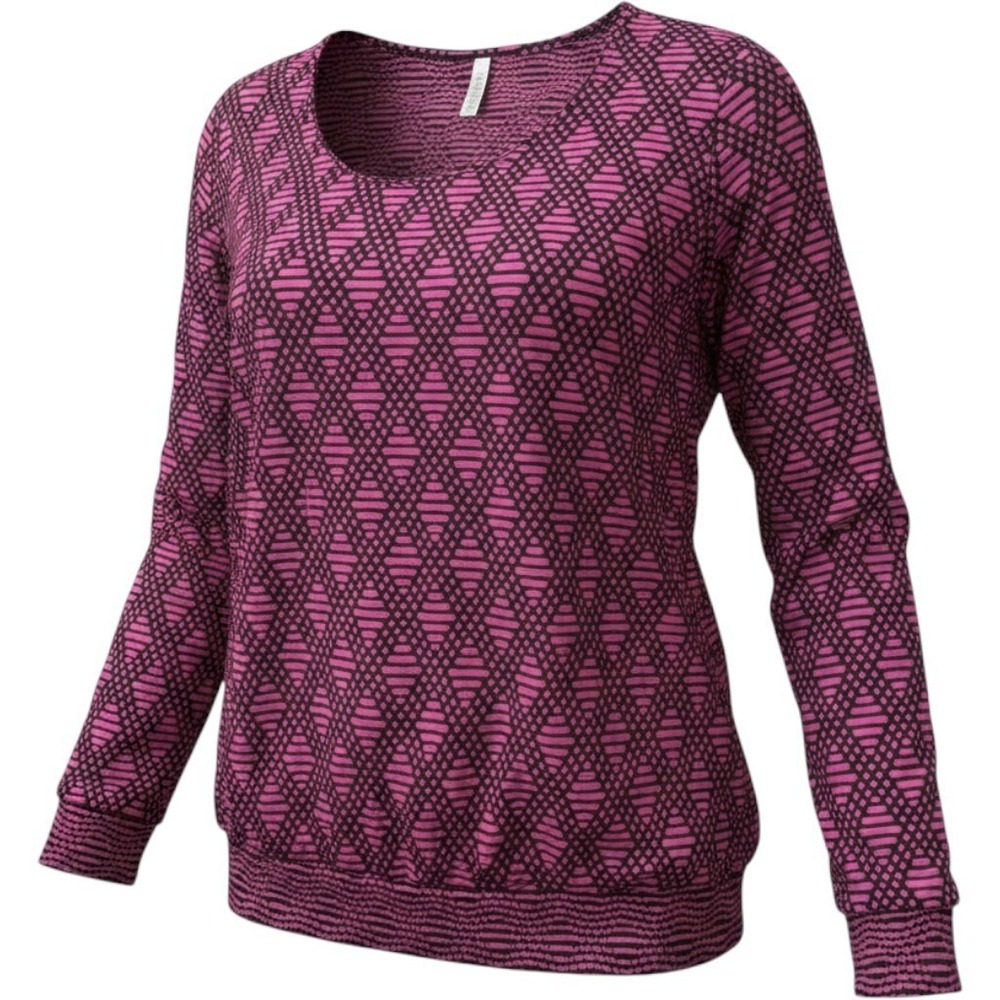 LuLaRoe Lynnae 3XL Pink Black Geometric Textured Long Sleeve Stretch Tunic NWT